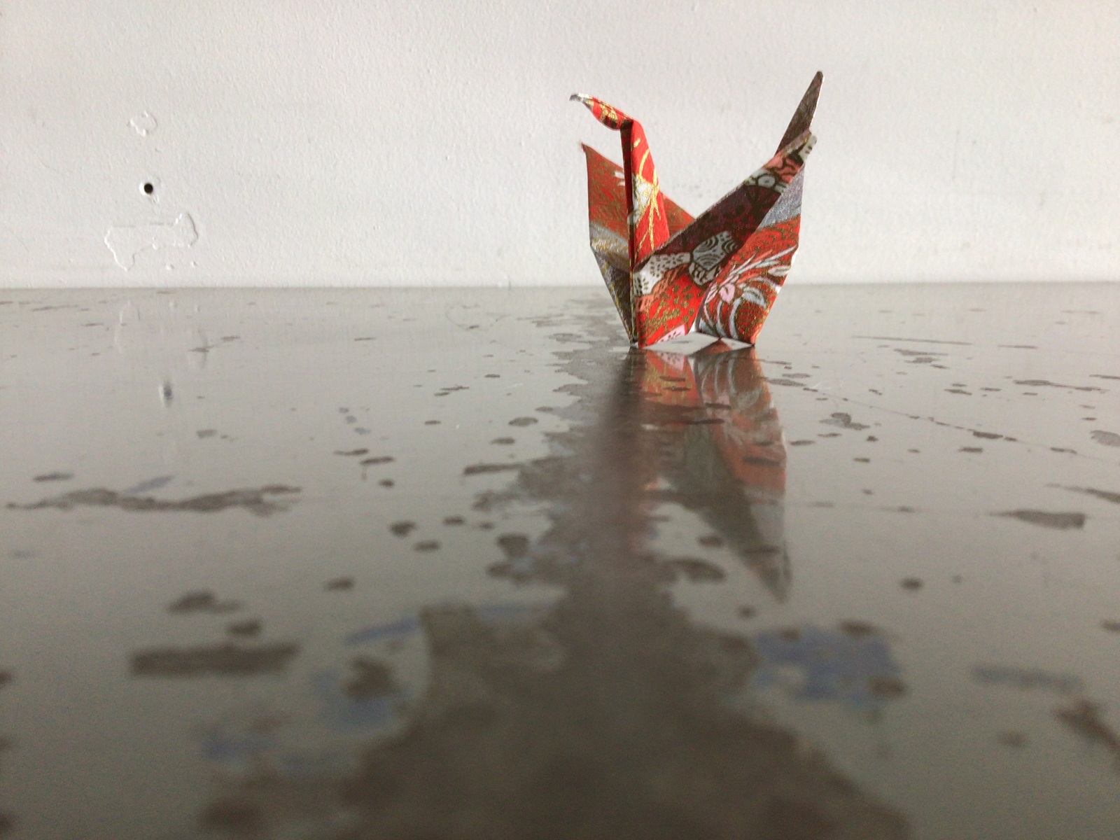 ひとりぼっちの鶴