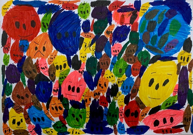 あか あお きいろ にこにこ