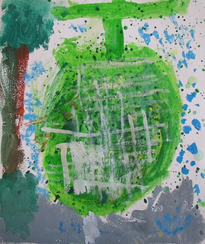 道路にあるメロン~逆さまにみると雨が降る森~